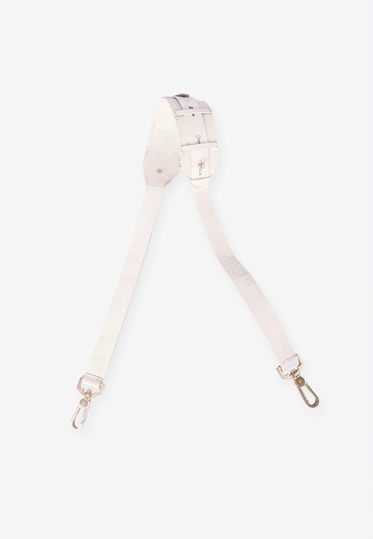 Secret Code Multibuckle Bag in Pink White