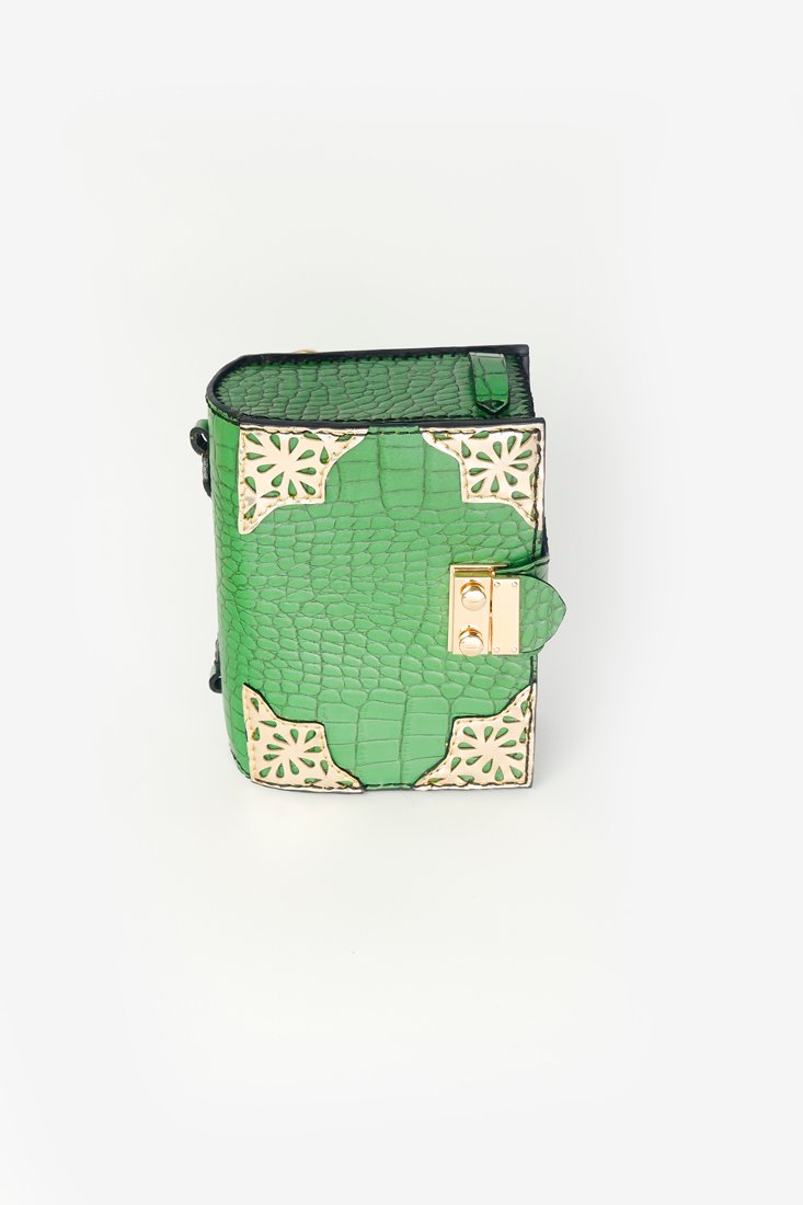 Book Bag Green with Strap